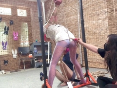 Asian Anal Hook and electricity bondage