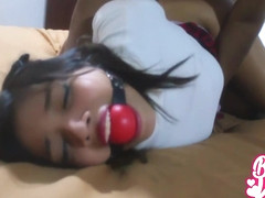 Perra Petite Peruana Es Amarrada, Sodomizada Y Follada Por Decirle No Al Novio 10 Min