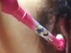 Electric tooth brush masturbation