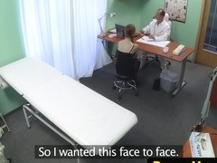 Euro patient creampied by her horny doctor