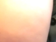 Hot brunette MILF with great tits outdoors sex
