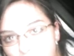 20yr old parking garage cum on face