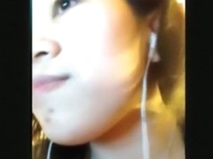 Asian girl has cybersex with her bf on skype