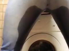 Tattooed honey flashing her butt