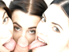 Three Babes Suck And Fuck Your Big Fat Cock With Jenny Doll, Anie Darling And Nessie Blue