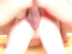 Blonde in Pink Stockings Gets Ass Drilled