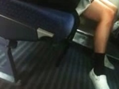 upskirt teen -beauty in the train