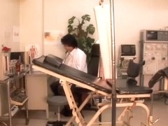 Tenshi goes to the gyno clinic and gets her twat examined