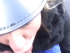 Mit wichse in der fresse zum karneval! Dreister cumwalk!