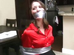Teacher Young Chrissy Is Captured And Chair Tied By Student