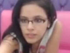 otra flaca de lentes en su cam