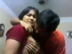 Indian Bhabi n Devar At Home Giving A Kiss & titties engulf