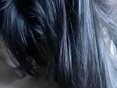 Cute angel large strapon cum in face hole