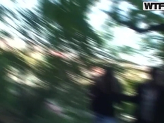 Amateur bitch Janet takes on two cocks