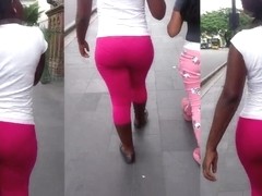 Leggins Rosas Negrita Patucha Culazo Rico