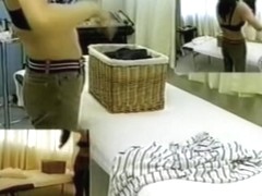 Horny Japanese enjoys a massage in erotic spy cam video