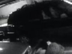Hidden camera parking lot ineterracial