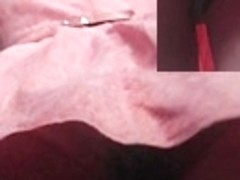 Hawt white panty up pink lace costume
