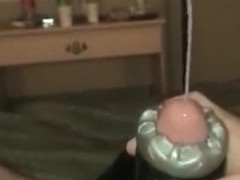 Flesh light big cumshot solo slo mo