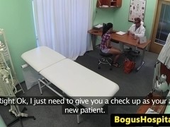 Euro patient pussylicks and fingers nurse