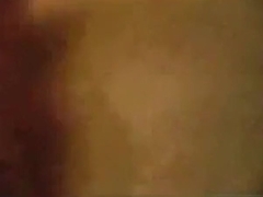 Brunette slut sucks cock, while getting doggystyle fucked in a threesome.