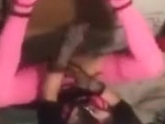 Parking in Red Heels & Much Pink Under New Black Dress