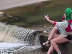 Girls Out West - Raunchy hairy lesbian gets fingered