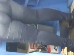 Apple booty Latina walmart worker