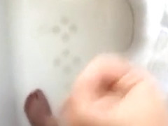 Public shower wank