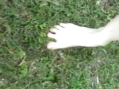 Walking Barefoot in the Grass