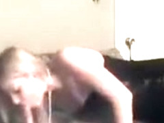 Amazing blonde giving head