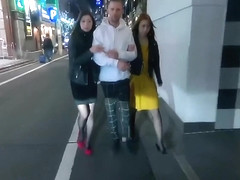 Japanese Mona Ayami And Tsubaki Kato Hard Fucked By A French Cock In A Love Hotel