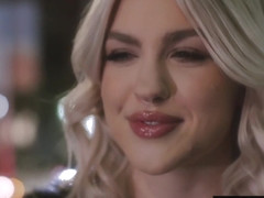 Blonde Cutie Jazlyn Takes Huge Black Cock In The Booty