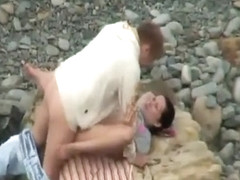 Amateur sex on beach