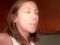 Non-Professional Aubrey acquires anal after eating strawberries