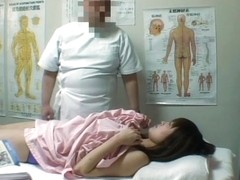 Asian girl gets the deep spy cam massage of bushy pussy