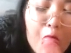 Asian girl sucking dick