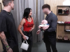 Little Asian Shoplifter Gets The Naughty Treatment - Scarlett Alexis