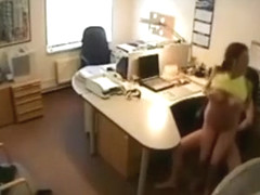 Hardcore sex and sucking all over the office