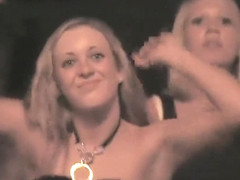 Breathtaking bare tits at the Nickelback concert