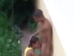 Outdoor voyeur sex with a Brazilian couple