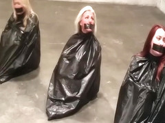 4 Girls Trash Bagged