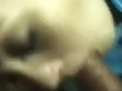 I'm seen getting my dick blown by an amateur brunette