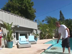 Hardcore sex session for beautiful teen Nina Norths pussy