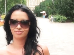 Two Busty Eurobabes Get Fucked In The Park For Money