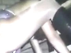 Amateur babe gets fucked in public