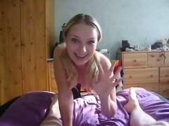 Blonde Girlfriend Oral-Job Sex