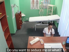 Euro nurse pussylicked and fucked by doctor
