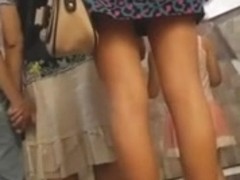 Upskirt Voyeur In Public Transport BVR