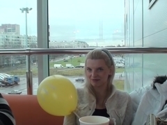 Kamila in beautiful chick having hardcore sex in restroom